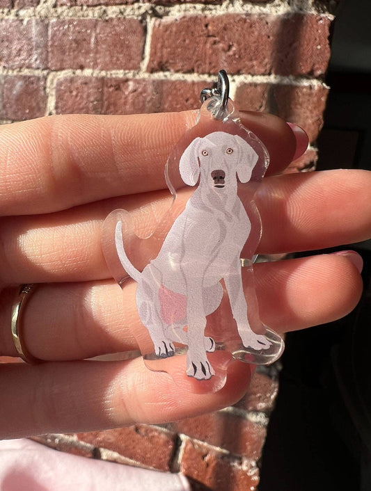 Weimaraner Keychain