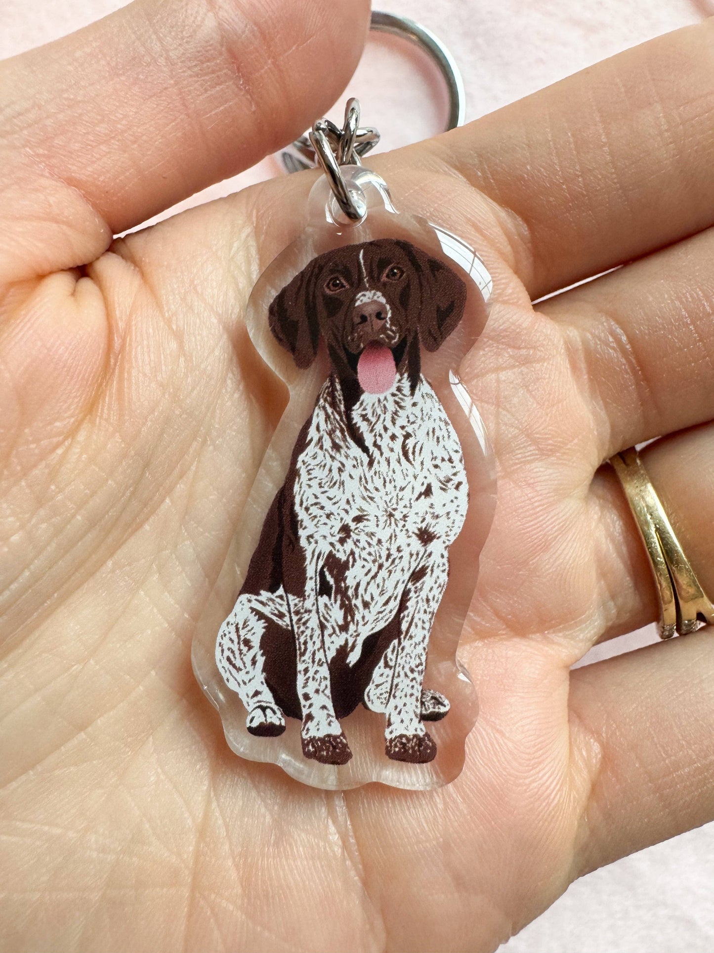German Shorthaired Pointer Keychain