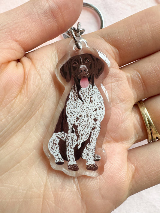 German Shorthaired Pointer Keychain