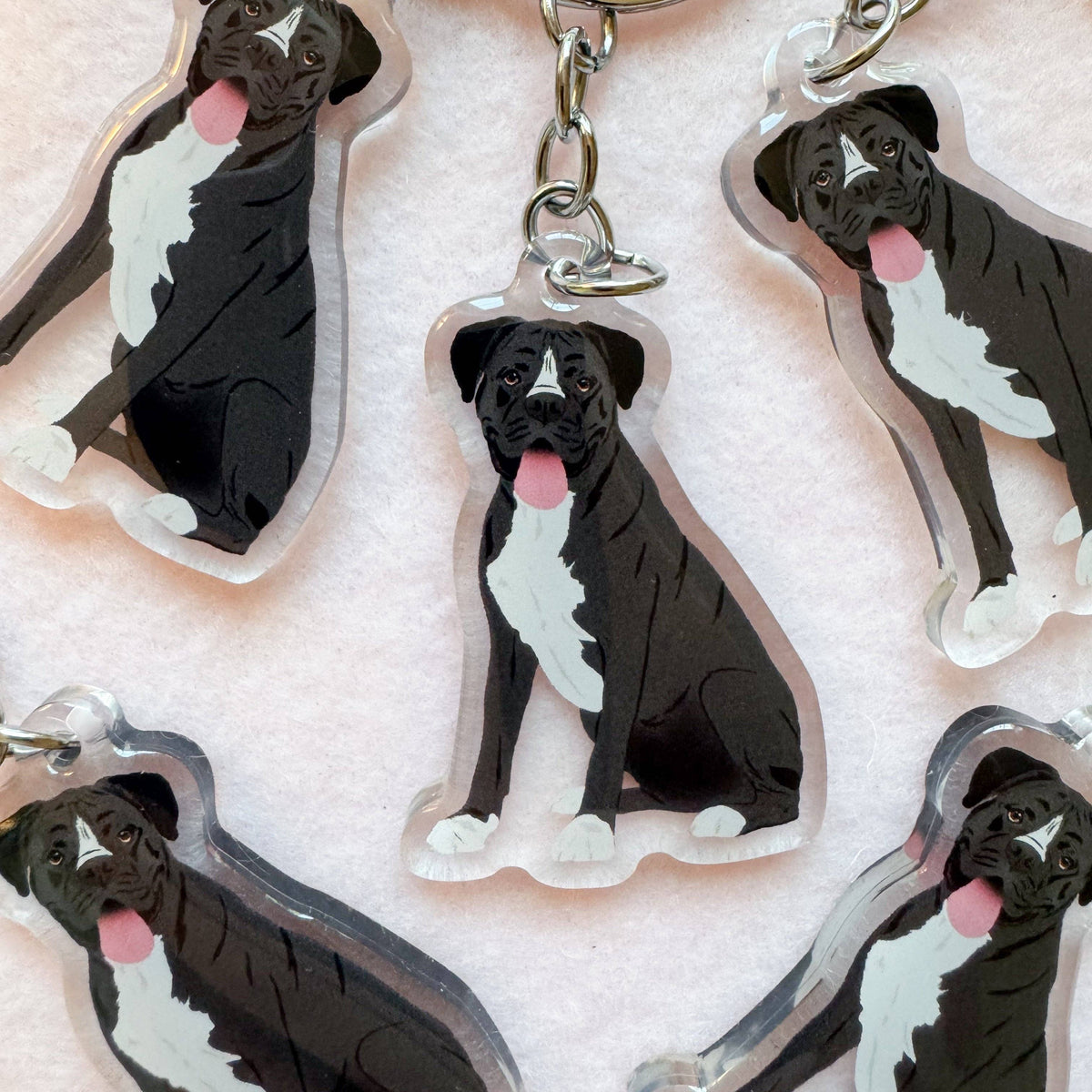 Boxer (black) Keychain