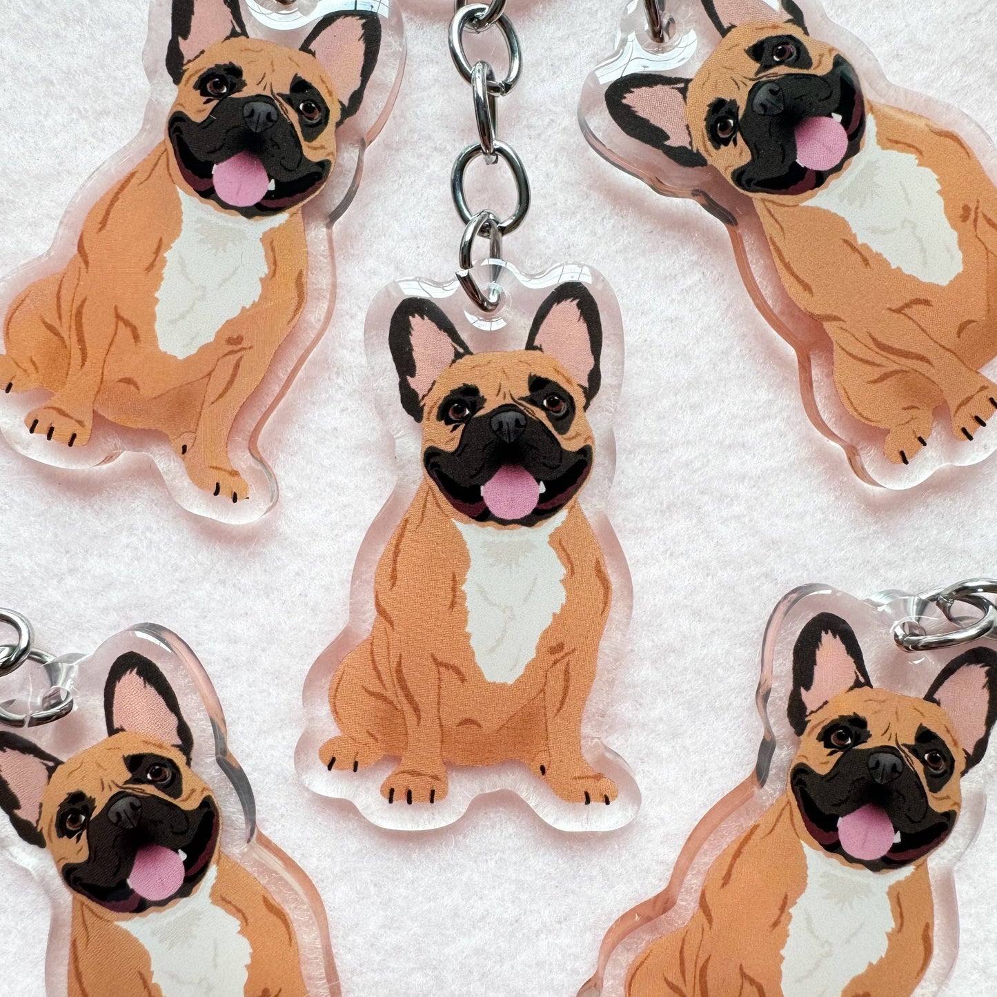 Frenchie (fawn) Keychain