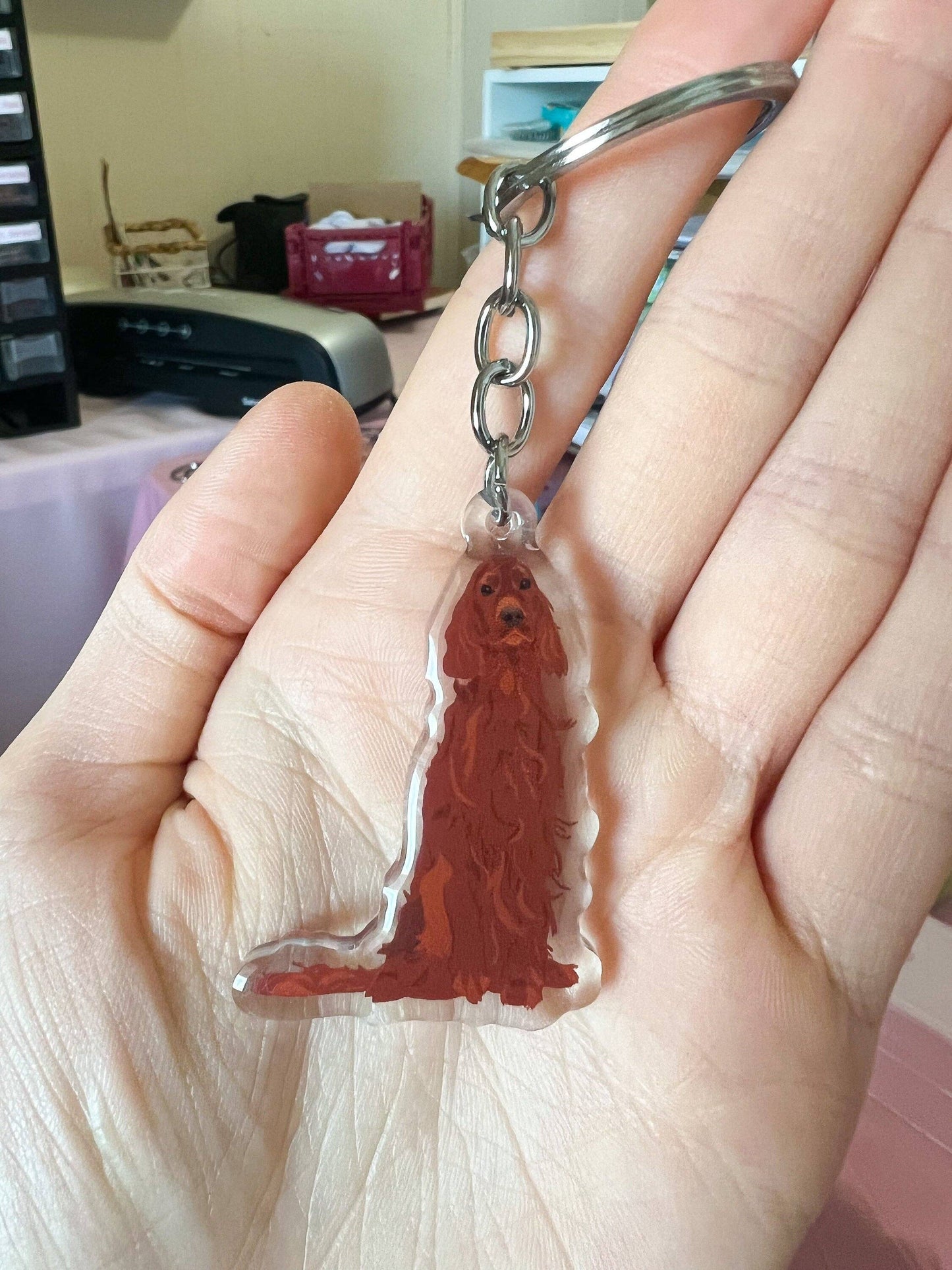 Irish Setter Keychain