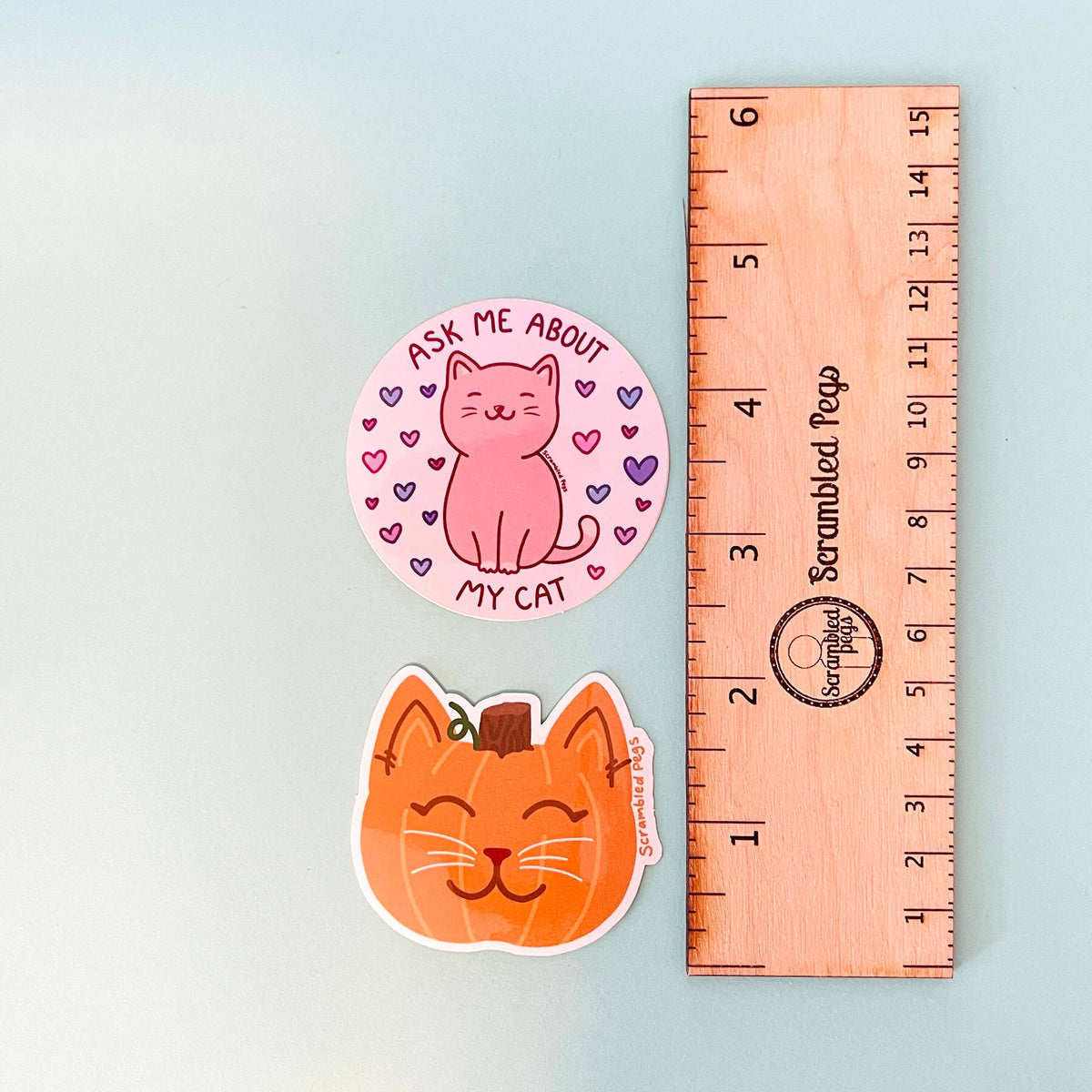 Pumpkin Cat Halloween Waterproof Kawaii Sticker Gift