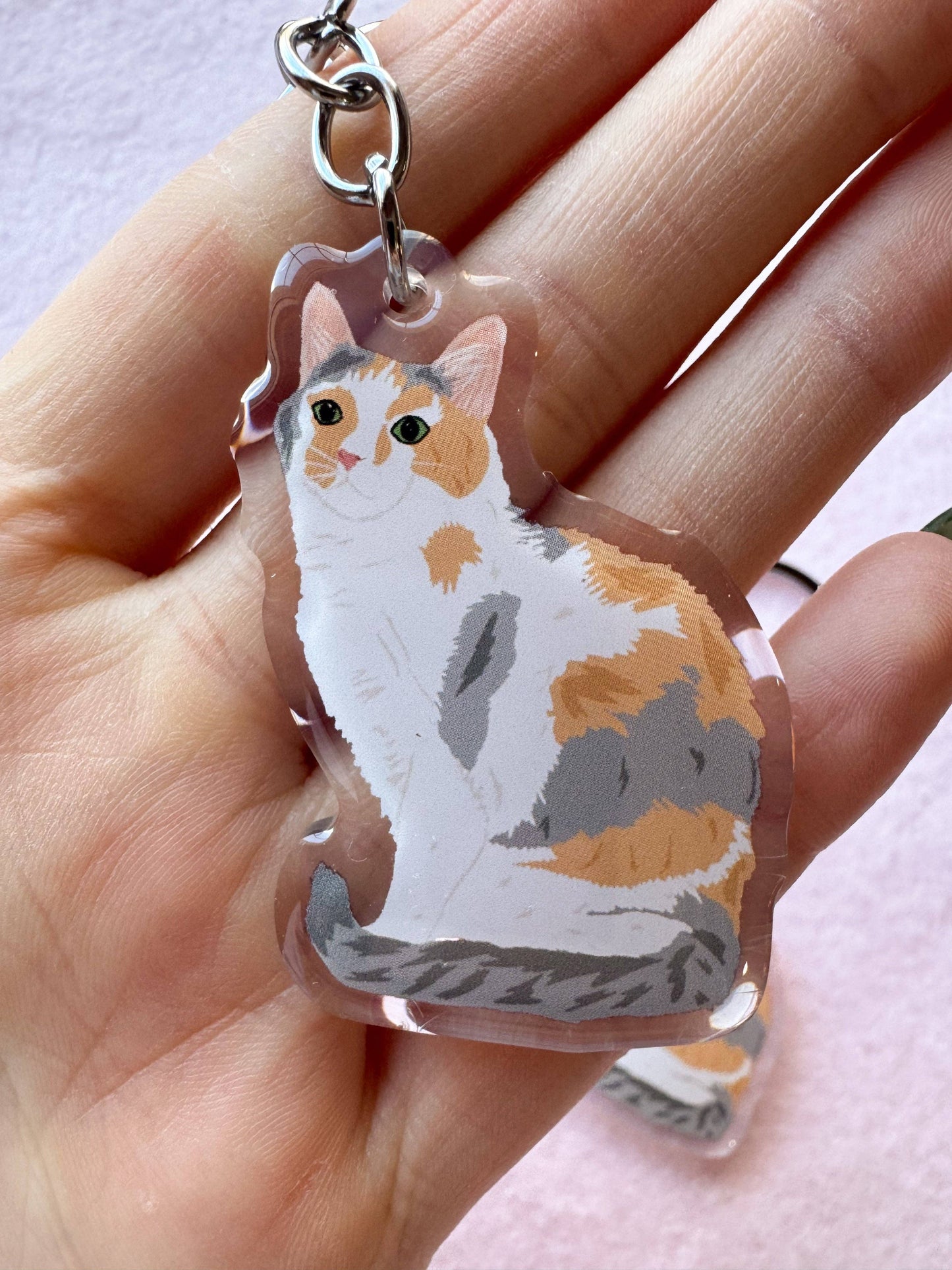 Calico (dilute) Keychain