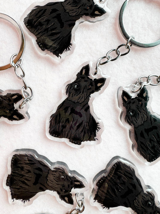 Scottish Terrier (scottie) Keychain