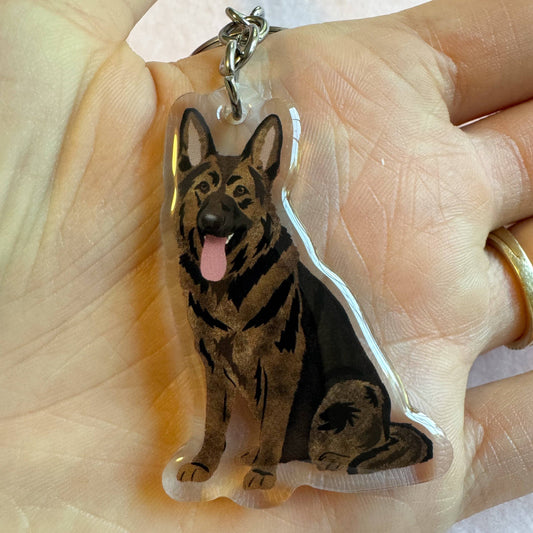 German Shepherd (sable) Keychain