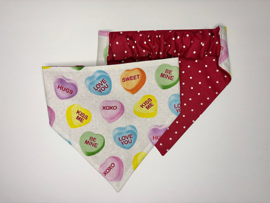 Valentine Conversation Hearts Bandana