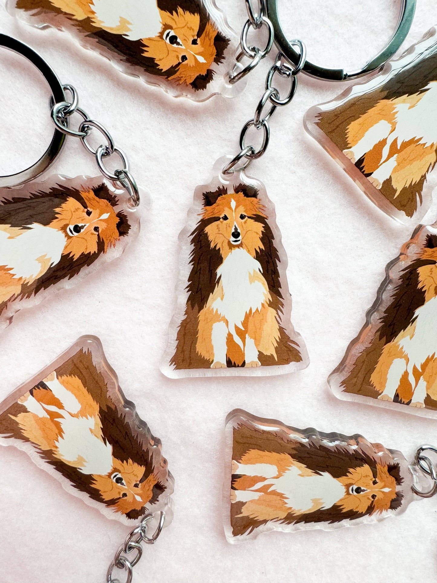 Shetland Sheepdog (sheltie) Keychain