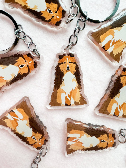 Shetland Sheepdog (sheltie) Keychain